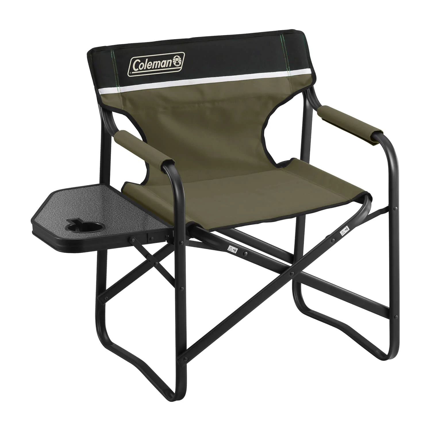 COLEMAN SIDE TABLE DECK CHAIR (OLIVE)
